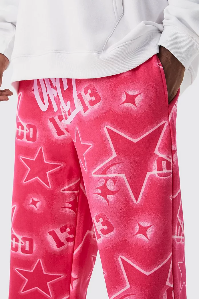 Plus Relaxed All Over Graffiti Sweatpants | boohooMAN USA Plus Relaxed All Over Graffiti Sweatpants | boohooMAN USA